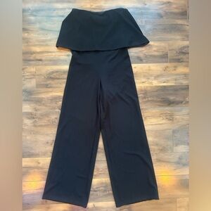 DeJaVu Off-Shoulder Black Wide-Leg Jumpsuit | Size Small